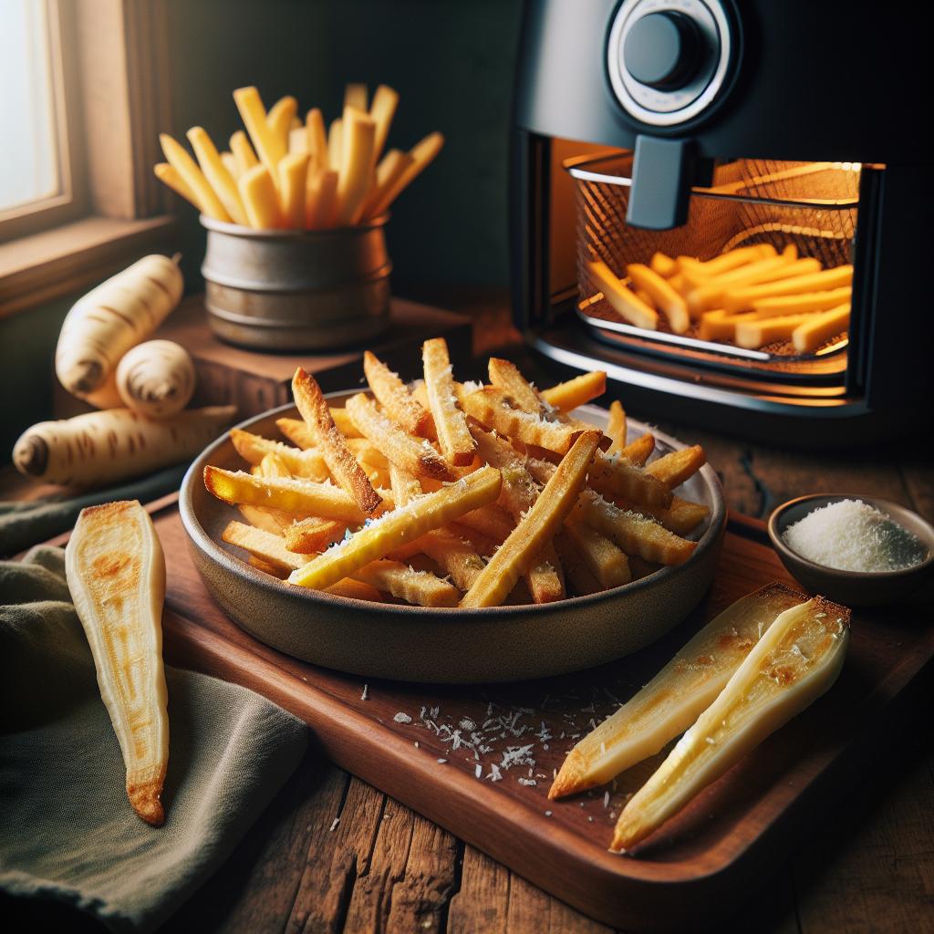 Crispy Parmesan Parsnip Fries