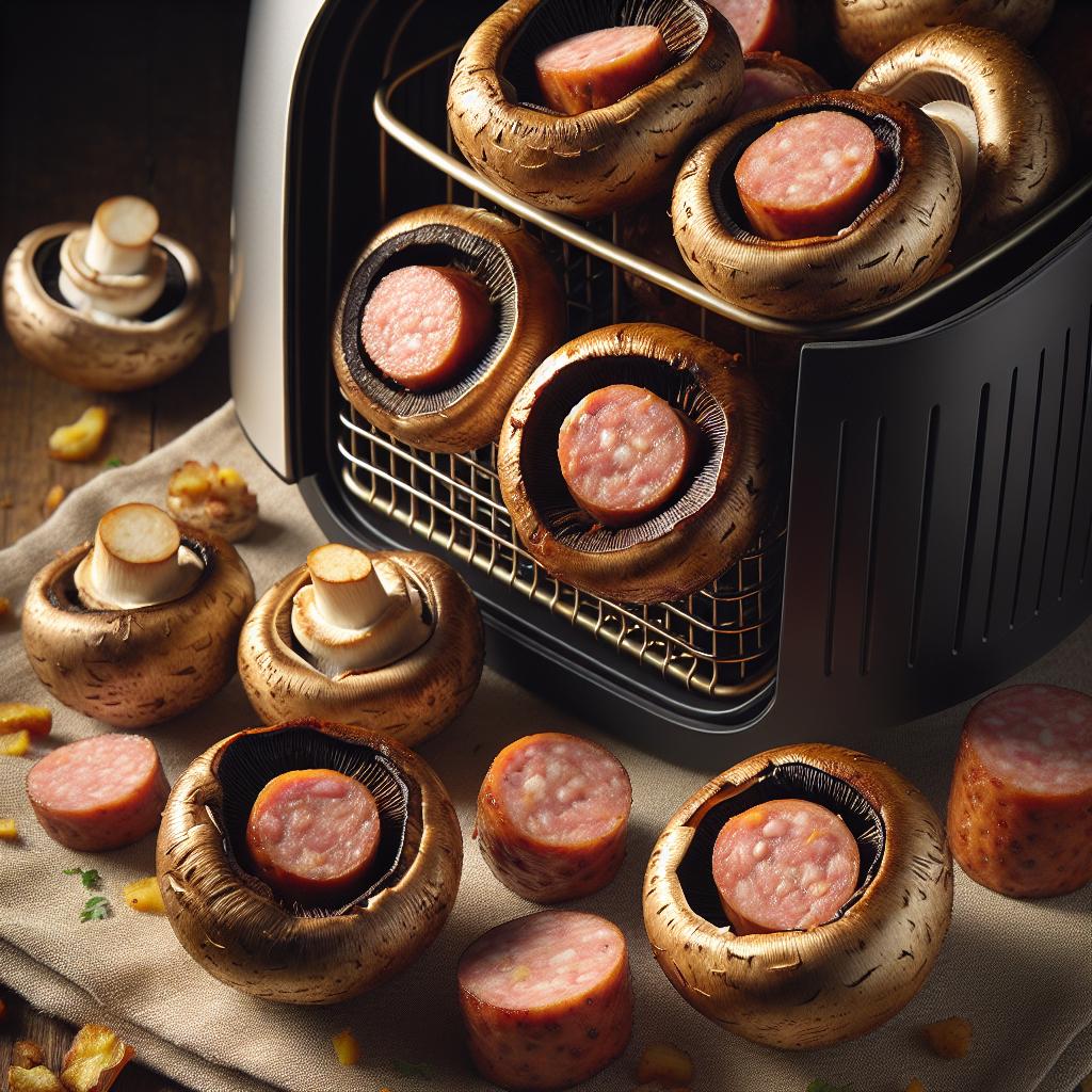Cumberland Sausage Stuffed Mushrooms