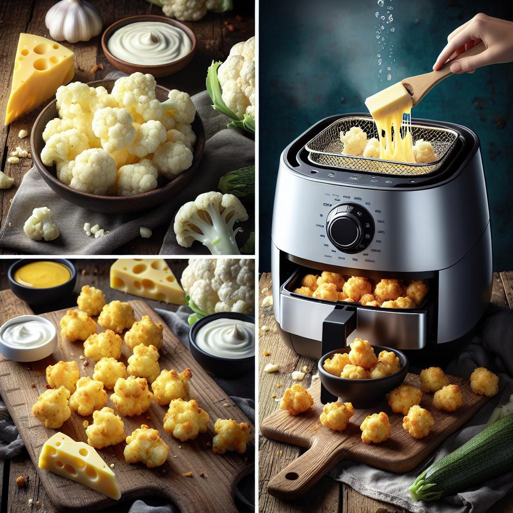 Cheesy Cauliflower Mash Bites