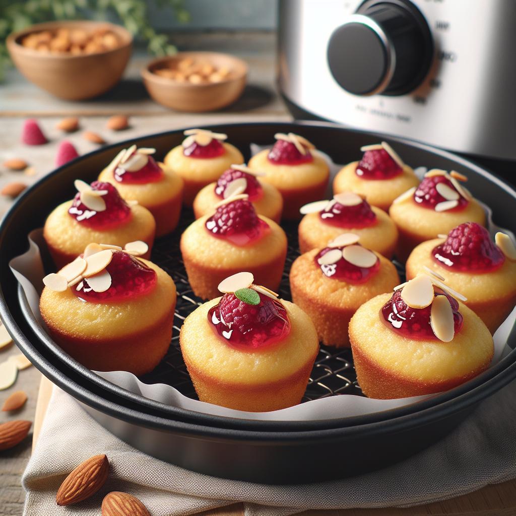 Raspberry Almond Cake Bites