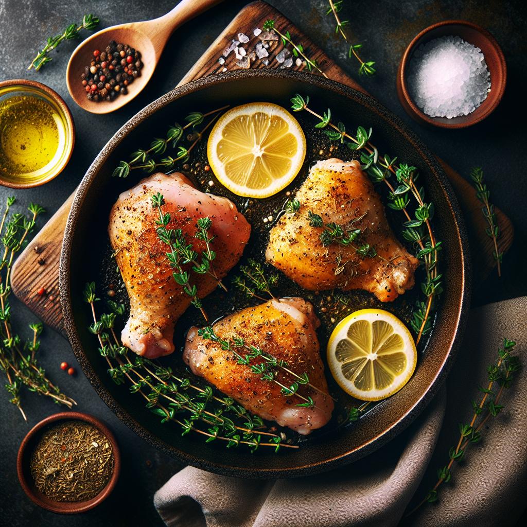Lemon Thyme Chicken Thighs
