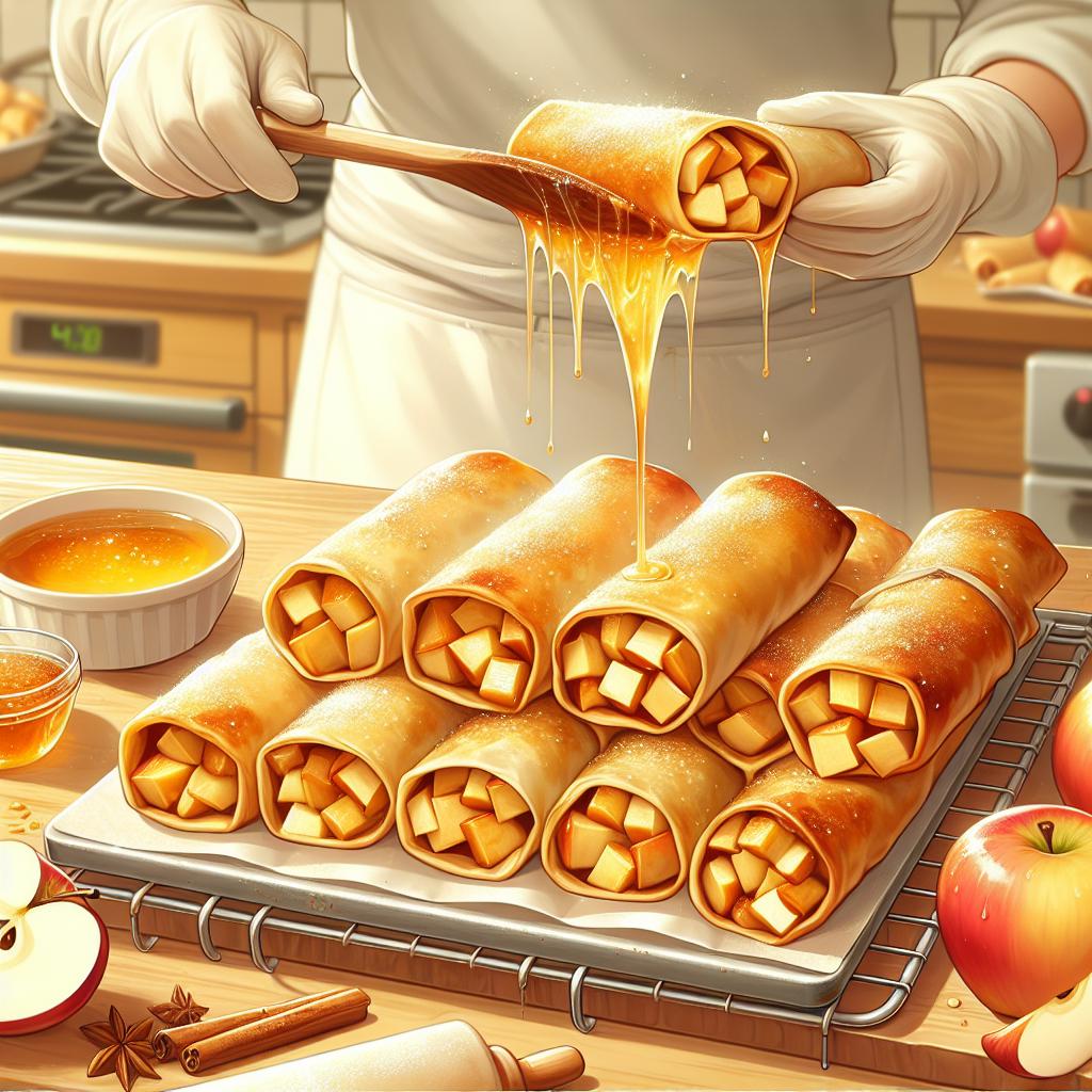 Crispy Apple Pie Spring Rolls