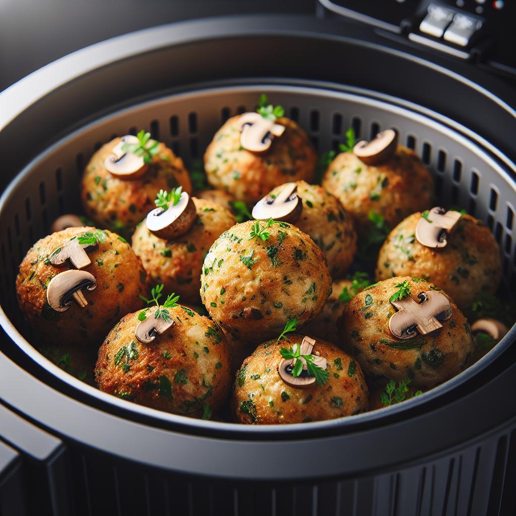 Herb-Infused Mushroom Risotto Balls