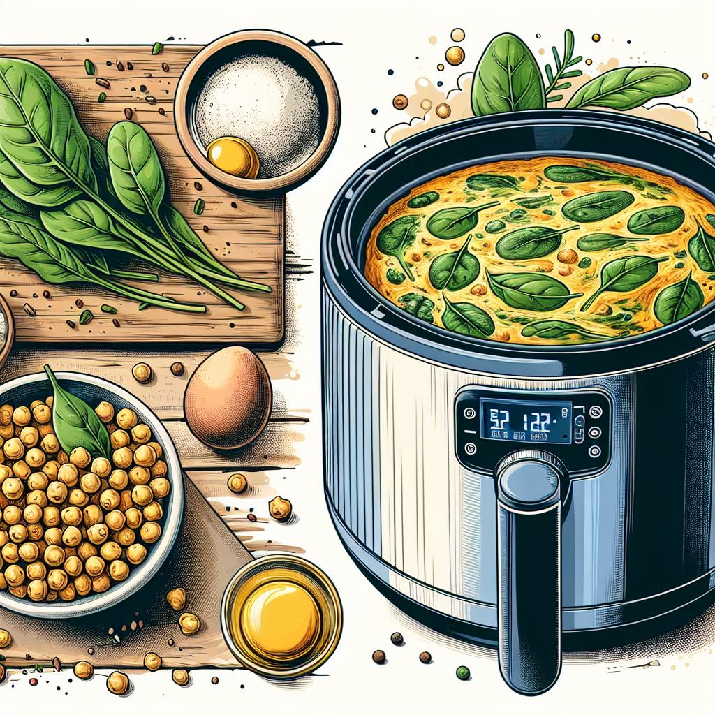Chickpea and Spinach Frittata
