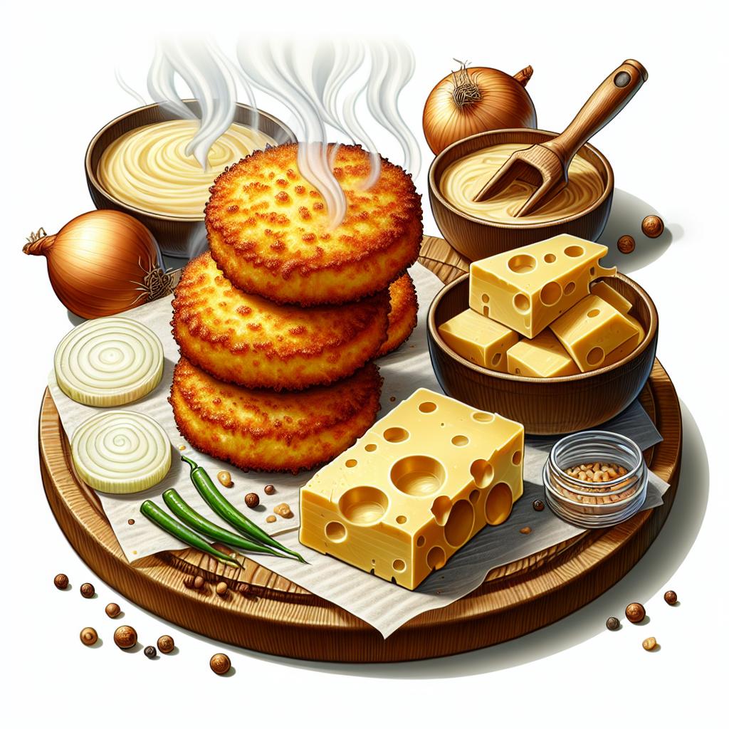 Cheese and Onion Fritters