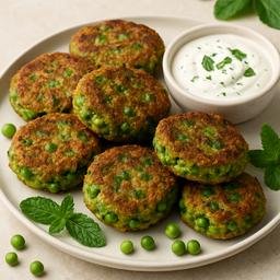Crispy Minted Green Pea Fritters