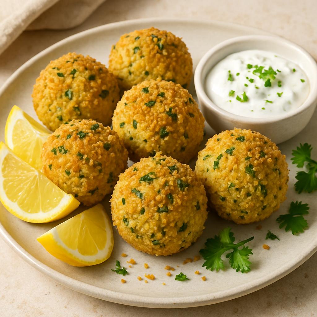 Crispy Lemon and Herb Couscous Balls