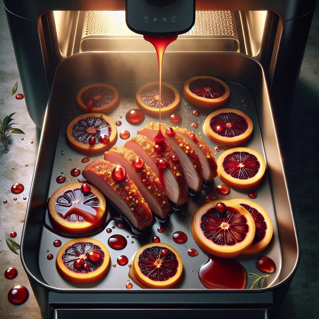 Air Fryer Blood Orange Glazed Duck Breast
