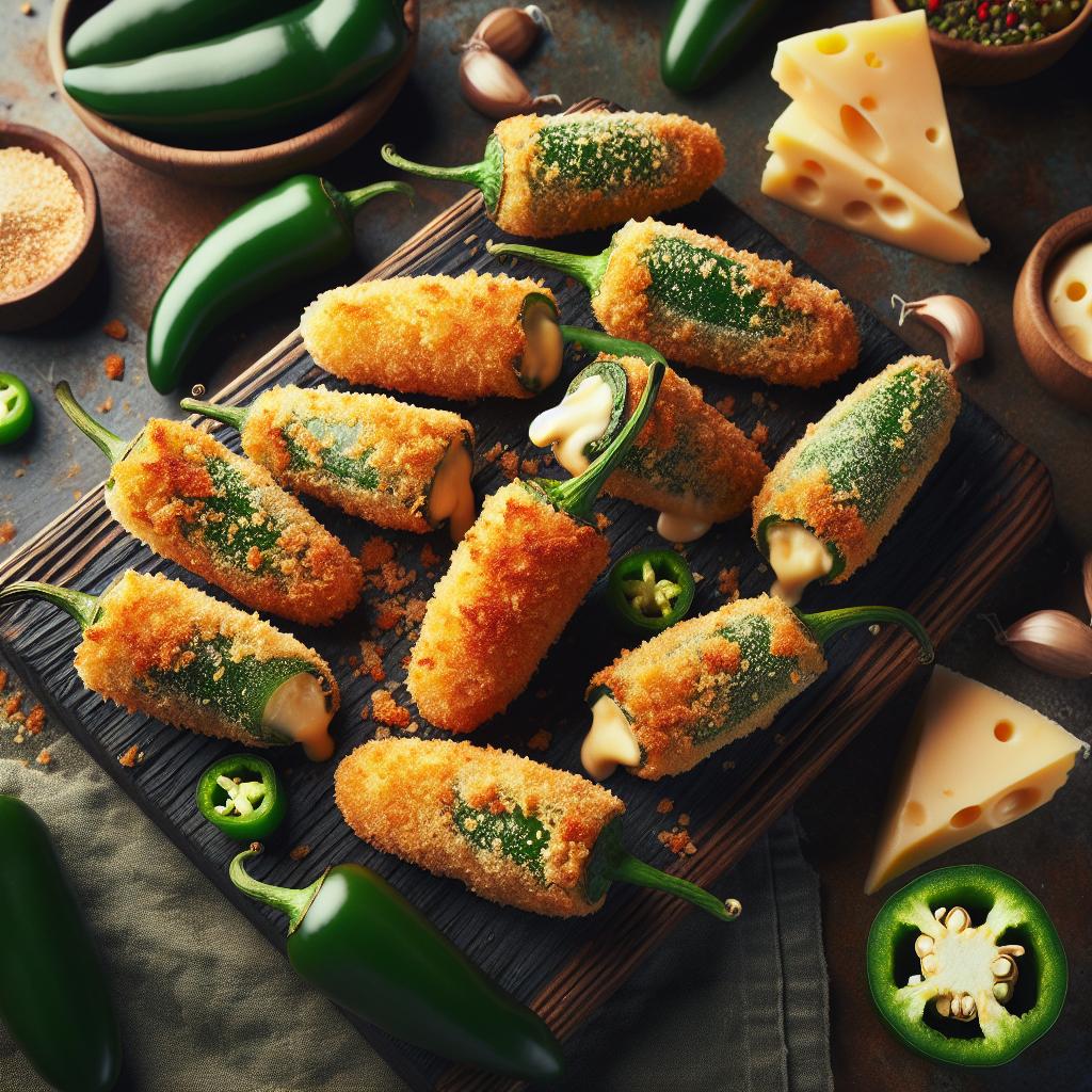 Crispy Stuffed Jalapeño Poppers