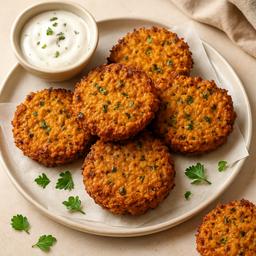 Crispy Curried Lentil and Carrot Bakes