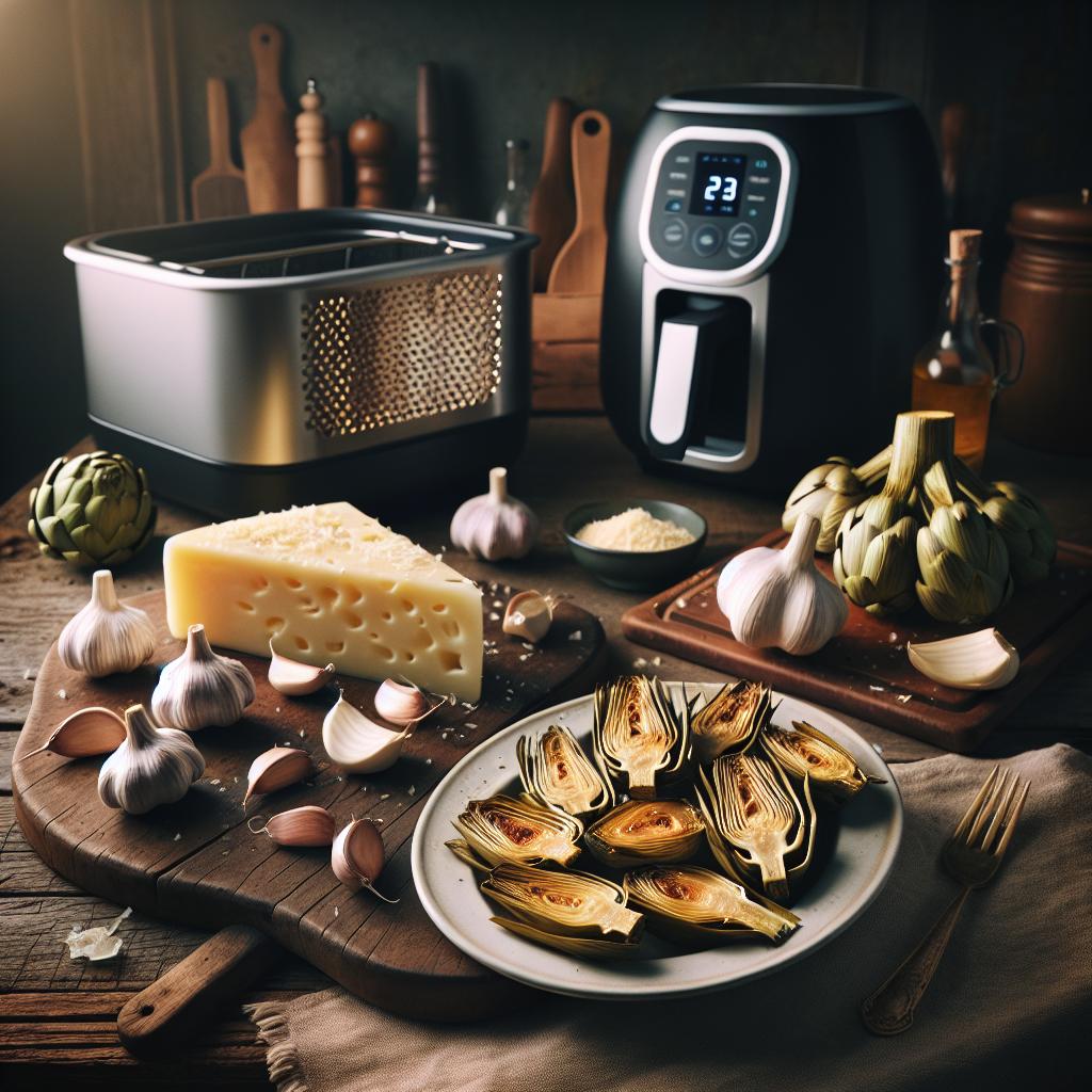 Roasted Garlic and Parmesan Artichoke Hearts