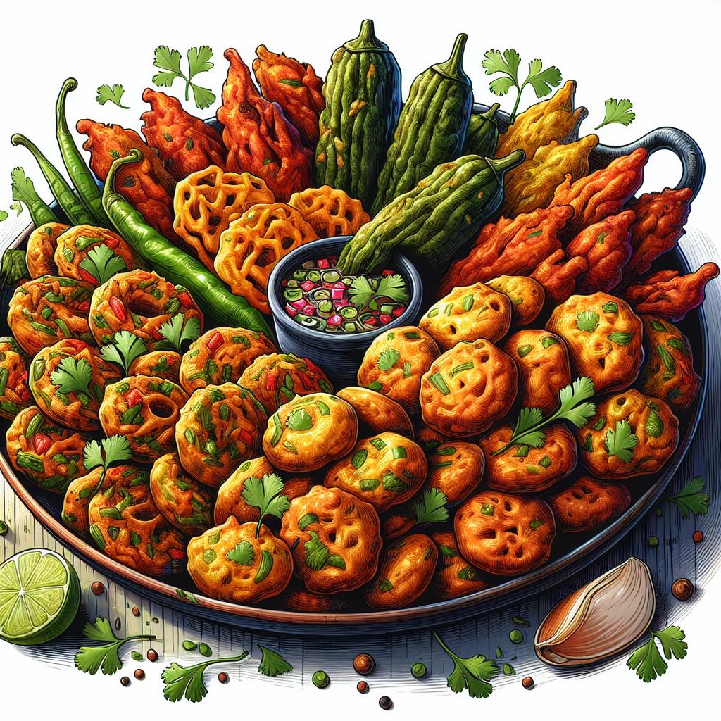 Air Fried Pakora Platter