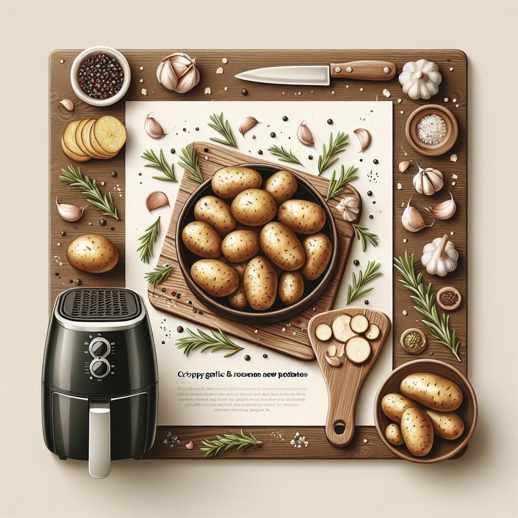 Crispy Garlic and Rosemary New Potatoes