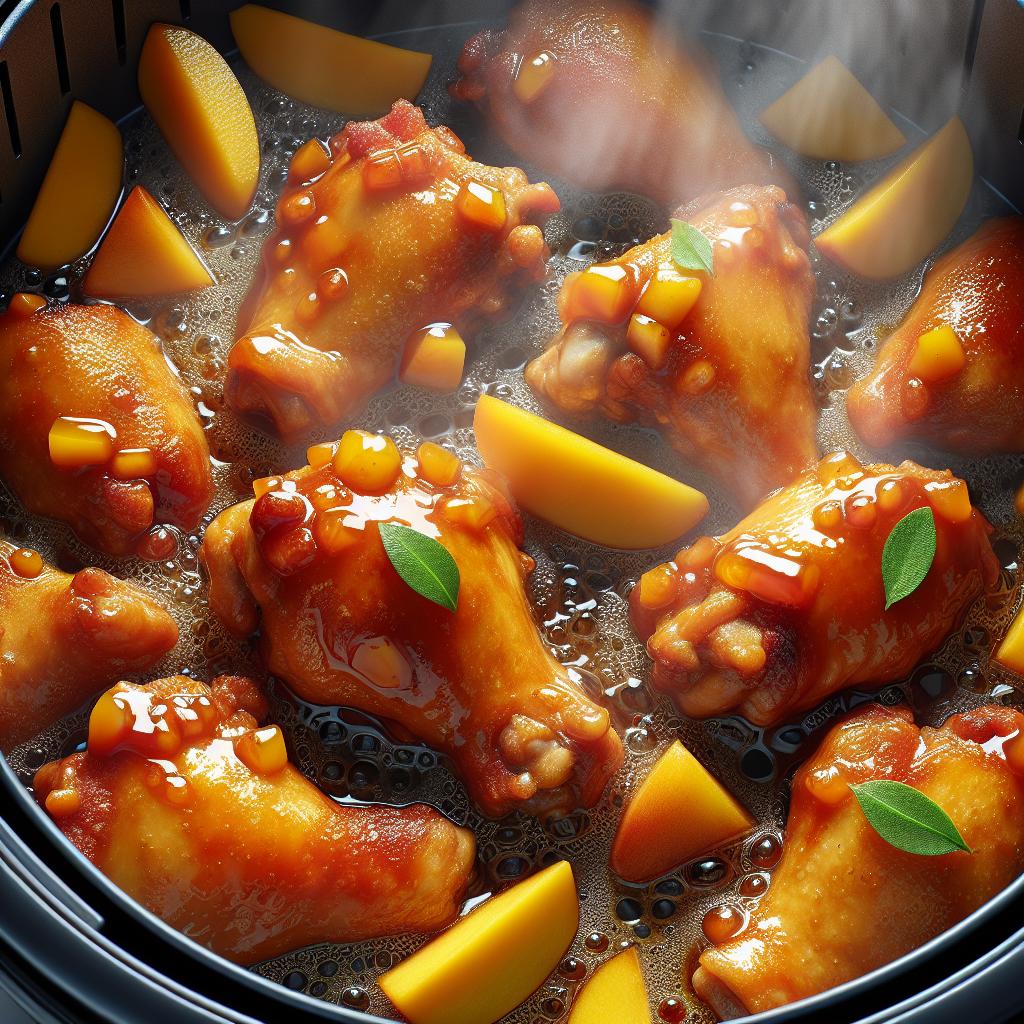 Sticky Mango Chicken Thighs