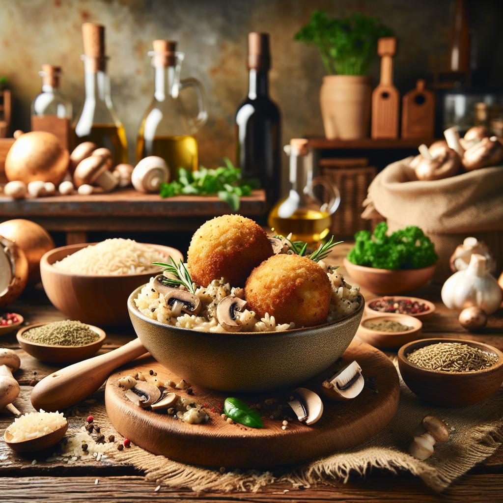 Mushroom Risotto Arancini