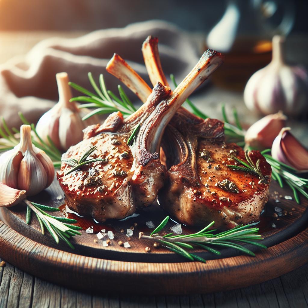 Rosemary Garlic Lamb Chops