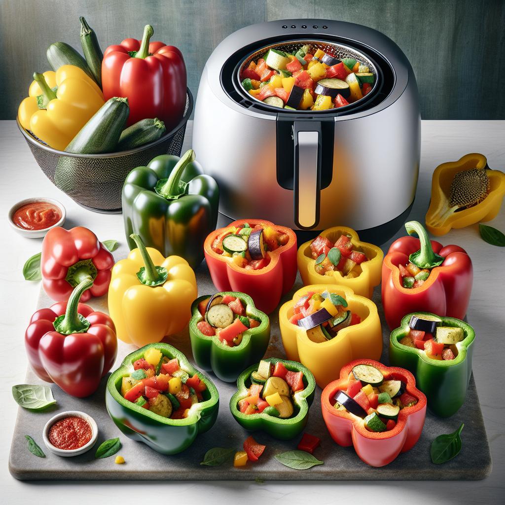 Ratatouille Stuffed Bell Peppers
