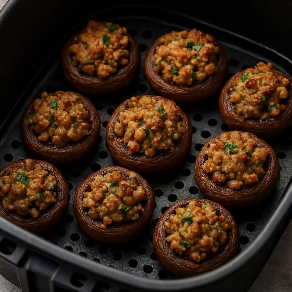 Chestnut Stuffed Mushrooms