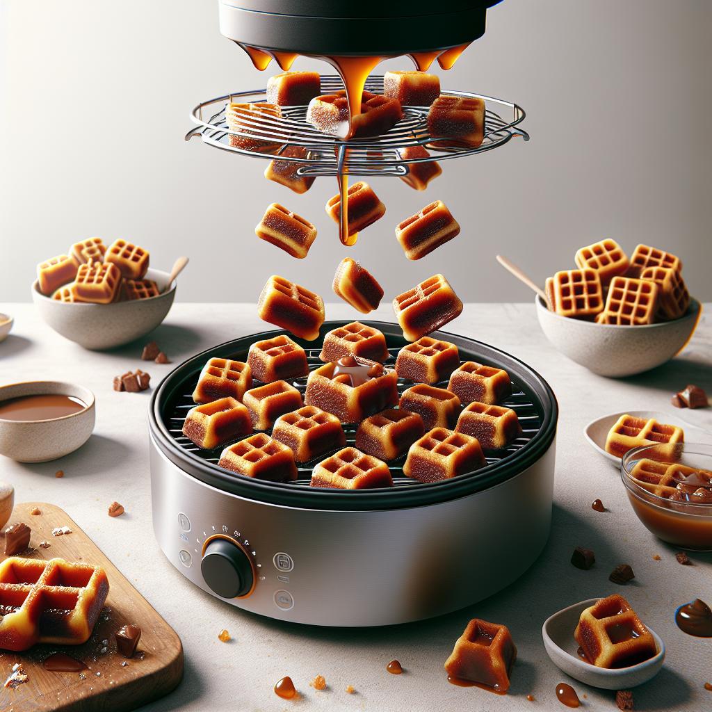 Sticky Toffee Pudding Waffle Bites