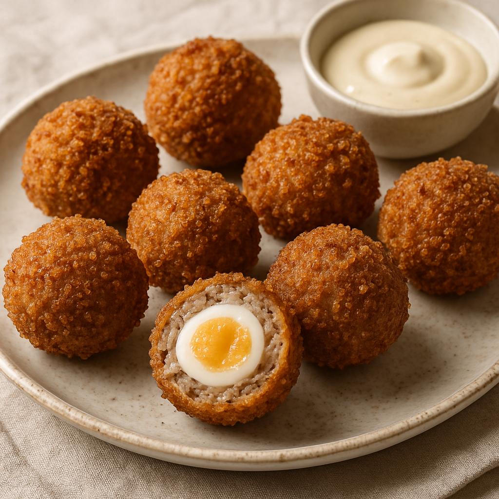 Air Fryer Scotch Quail Eggs