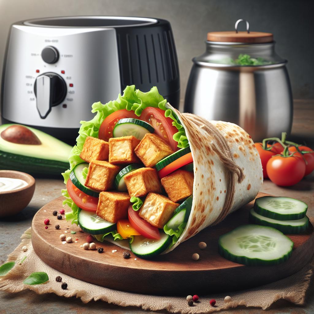 Crispy Veggie Tofu Wrap