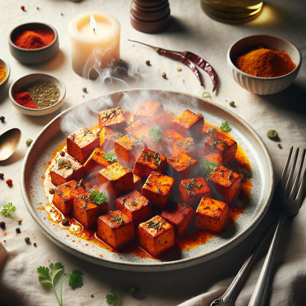 Tandoori Inspired Air-Fried Tofu