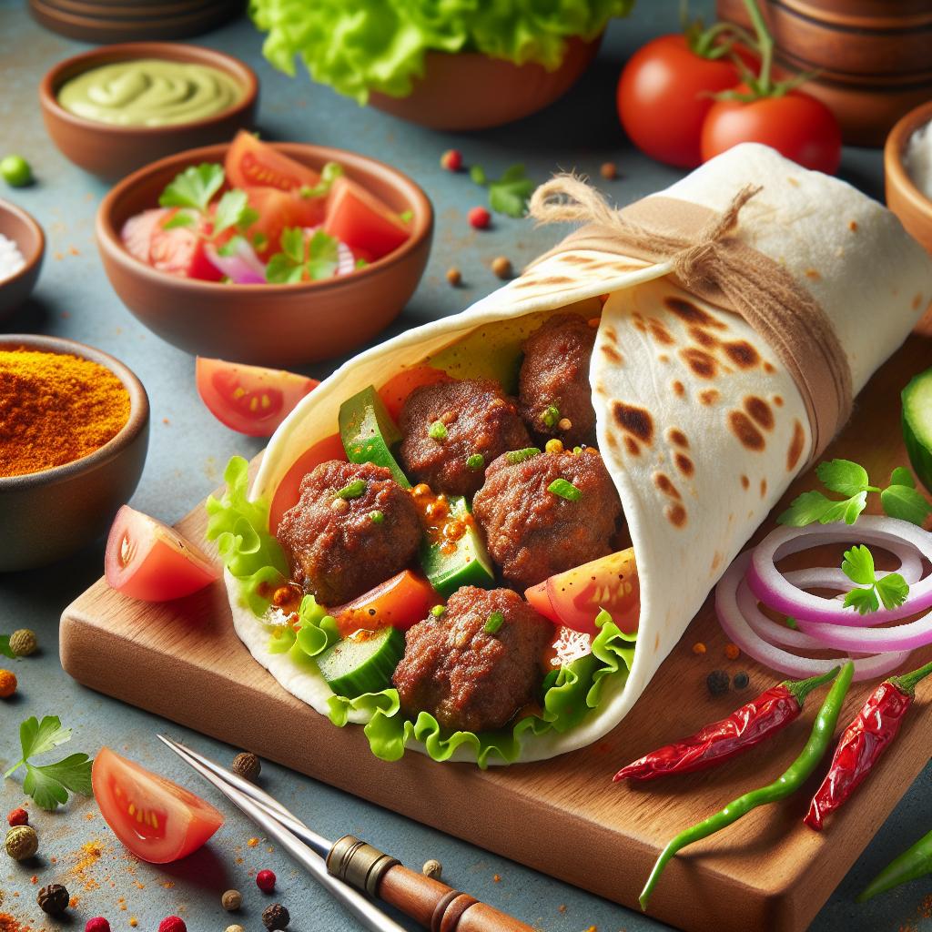 Beef Kofta Wraps