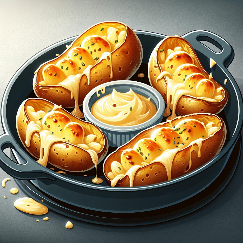 Cheese-Stuffed Potato Skins